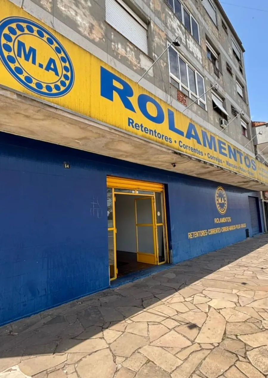 Fachada da loja M.A. Rolamentos em Esteio, RS